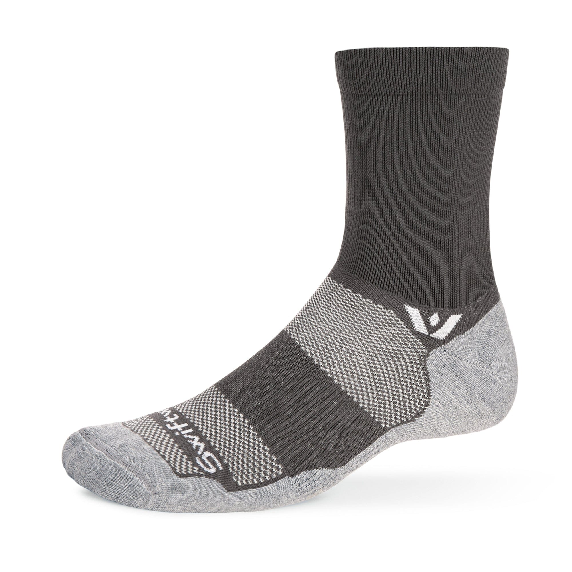 Swiftwick Maxus Mid-Crew Socks Gray L 