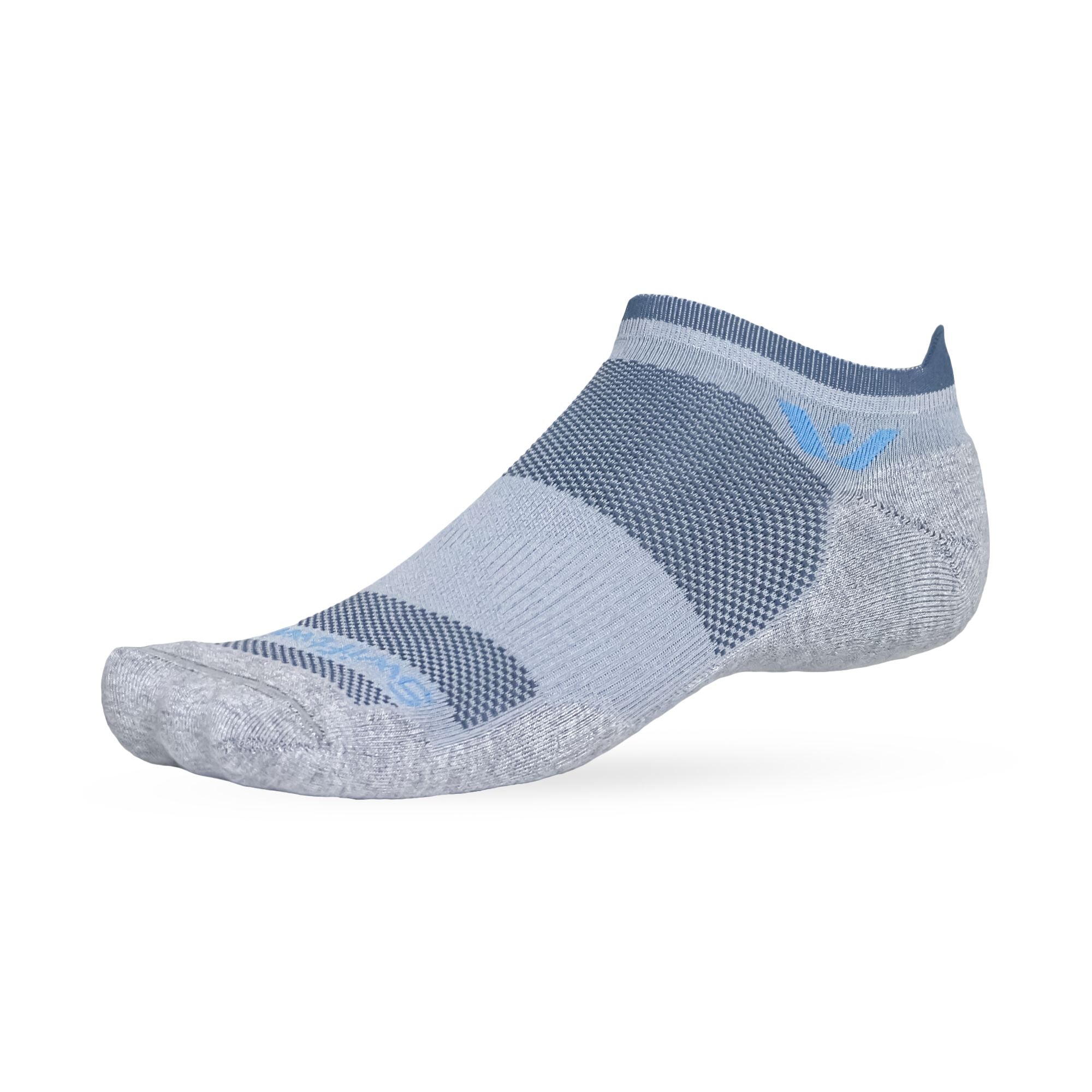 Swiftwick Maxus No Show Socks Blue Gray M 