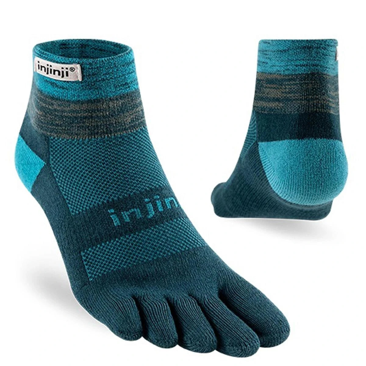 Injinji Trail Midweight Mini-Crew Socks Midnight S 