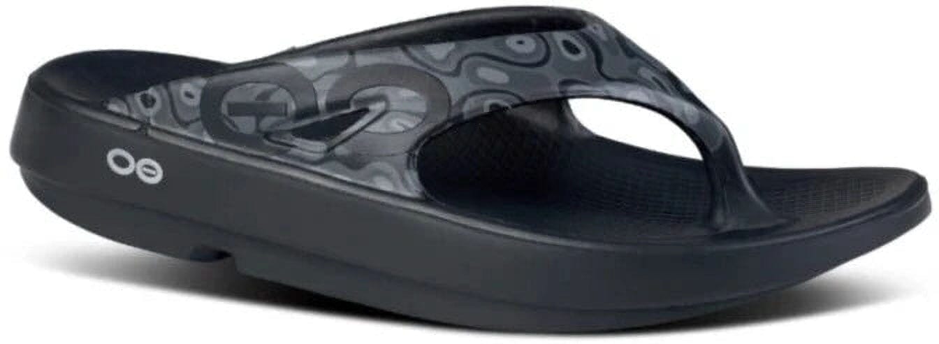 OOFOS Unisex OOriginal Sport Thong Sandal - Black Water Camo 