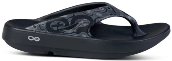 OOFOS Unisex OOriginal Sport Thong Sandal - Black Water Camo 