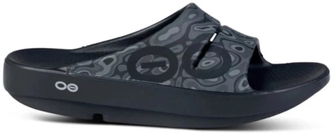 OOFOS Unisex OOahh Sport Slide Sandal - Black Water Camo Black Water Camo US M5/W7 EU 38 
