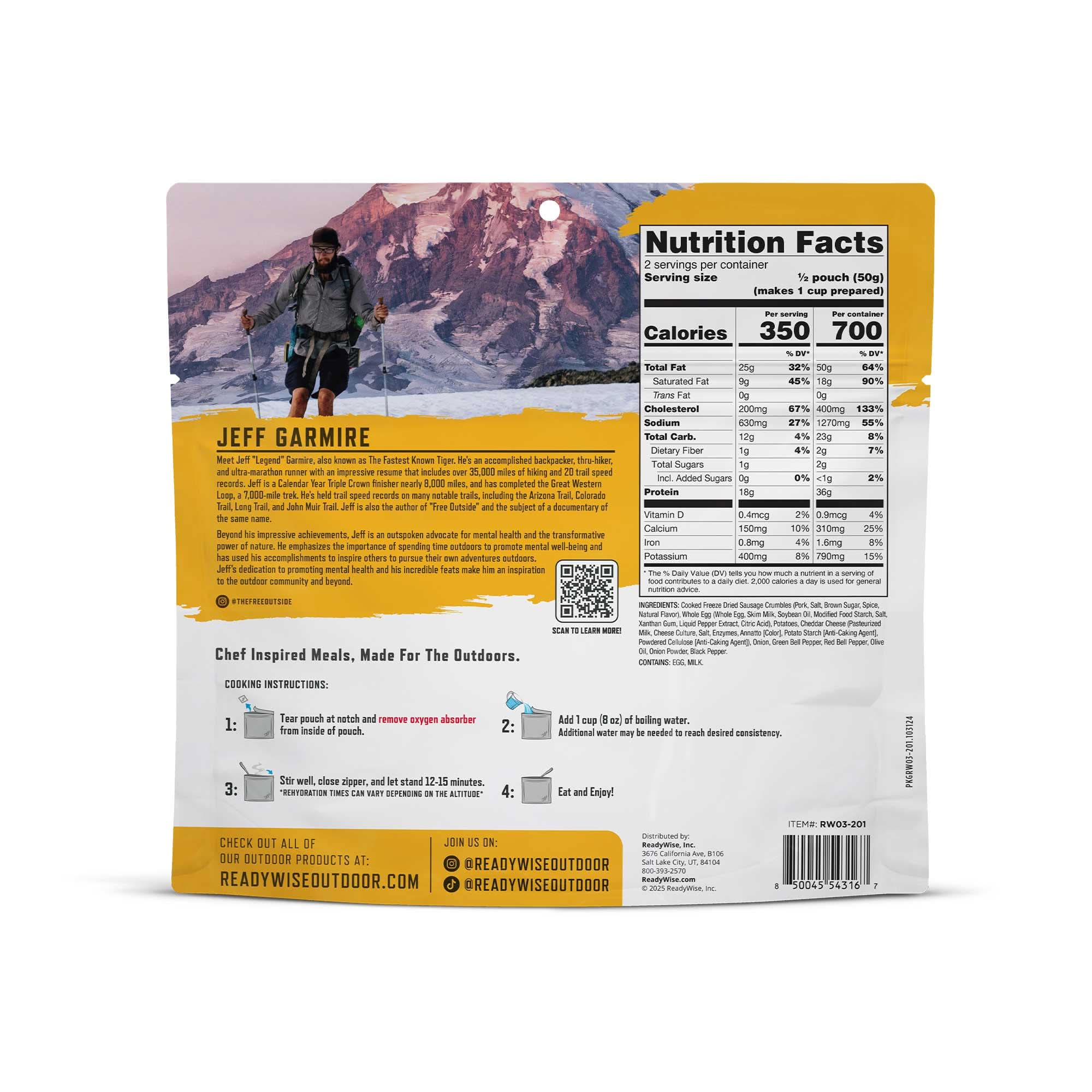 Readywise PRO Adventure Meal - Breakfast Skillet