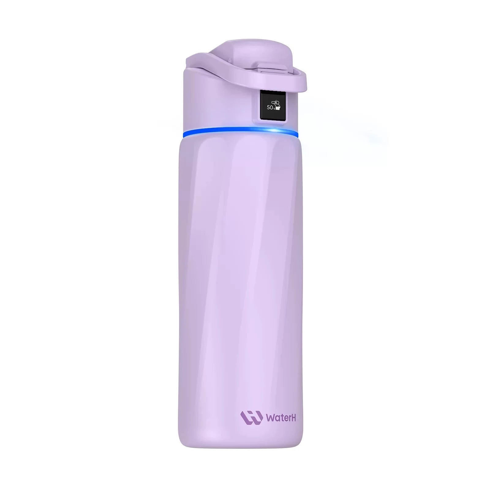 WaterH Boost Smart Water Bottle: 24 oz Hydration Tracker with APP & Insulation Purple 