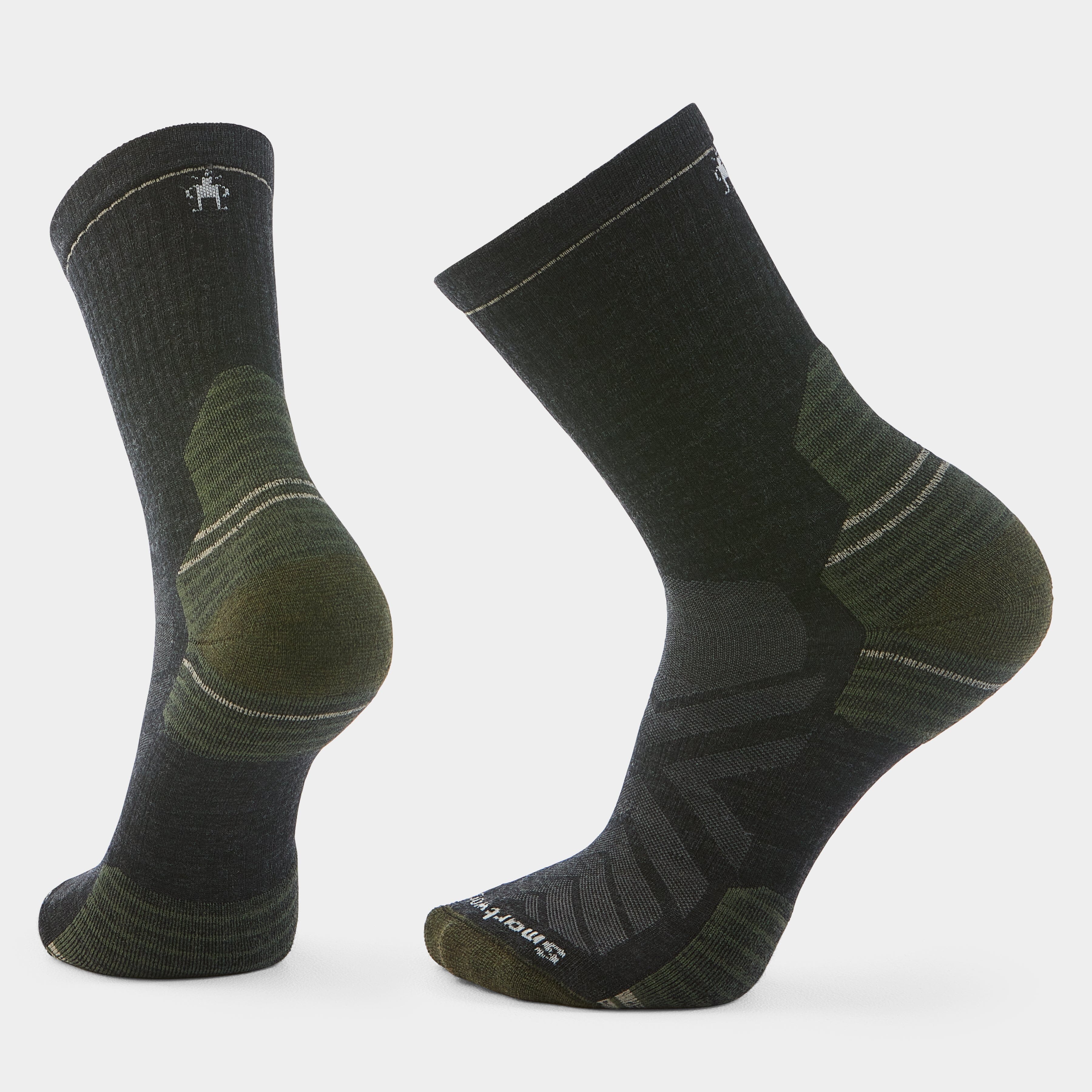 Smartwool Hike Targeted Cushion Mid Crew Socks Charcoal L (EU 42-45) 
