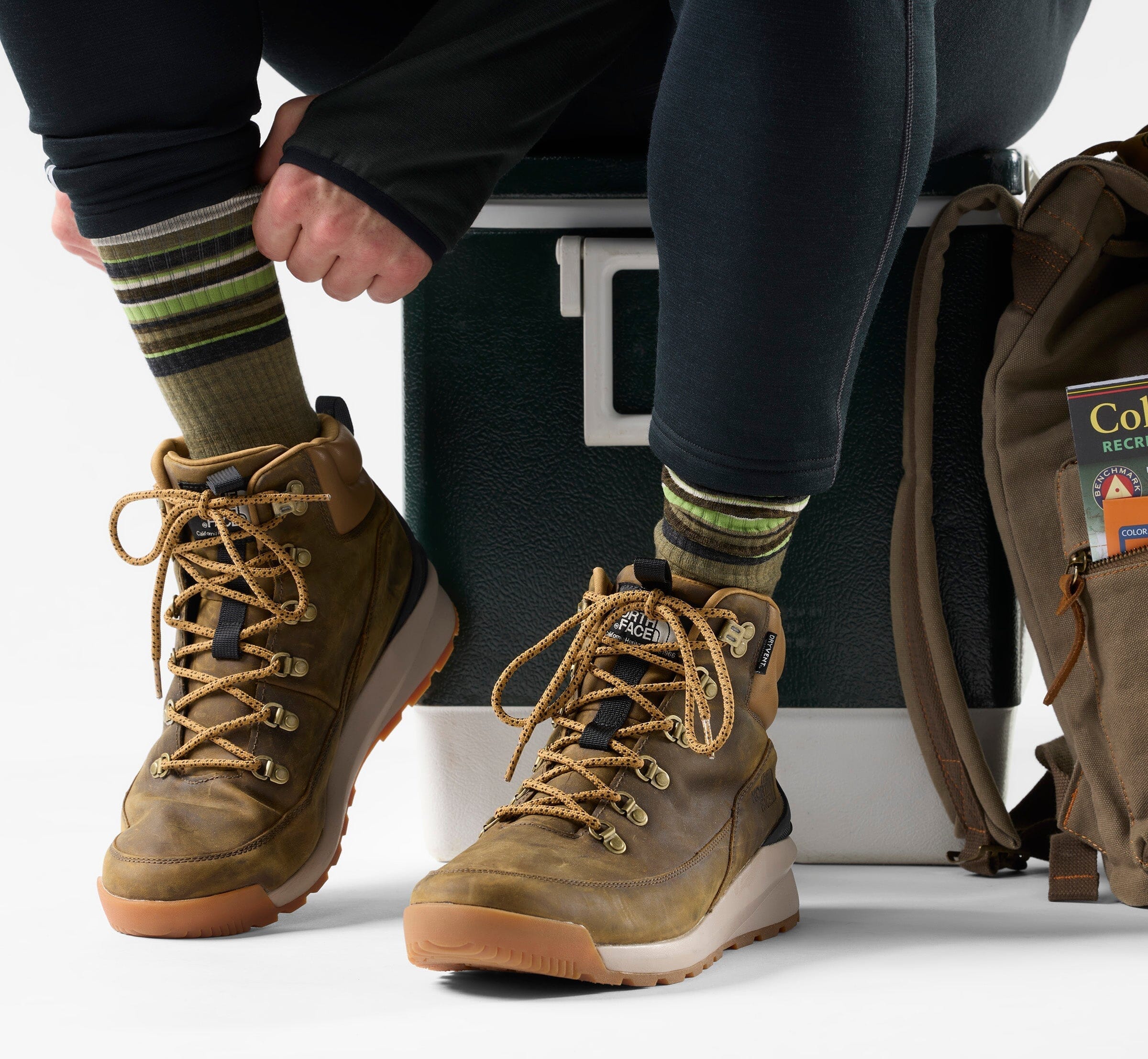 Smartwool Hike Targeted Cushion Striped Crew Socks 