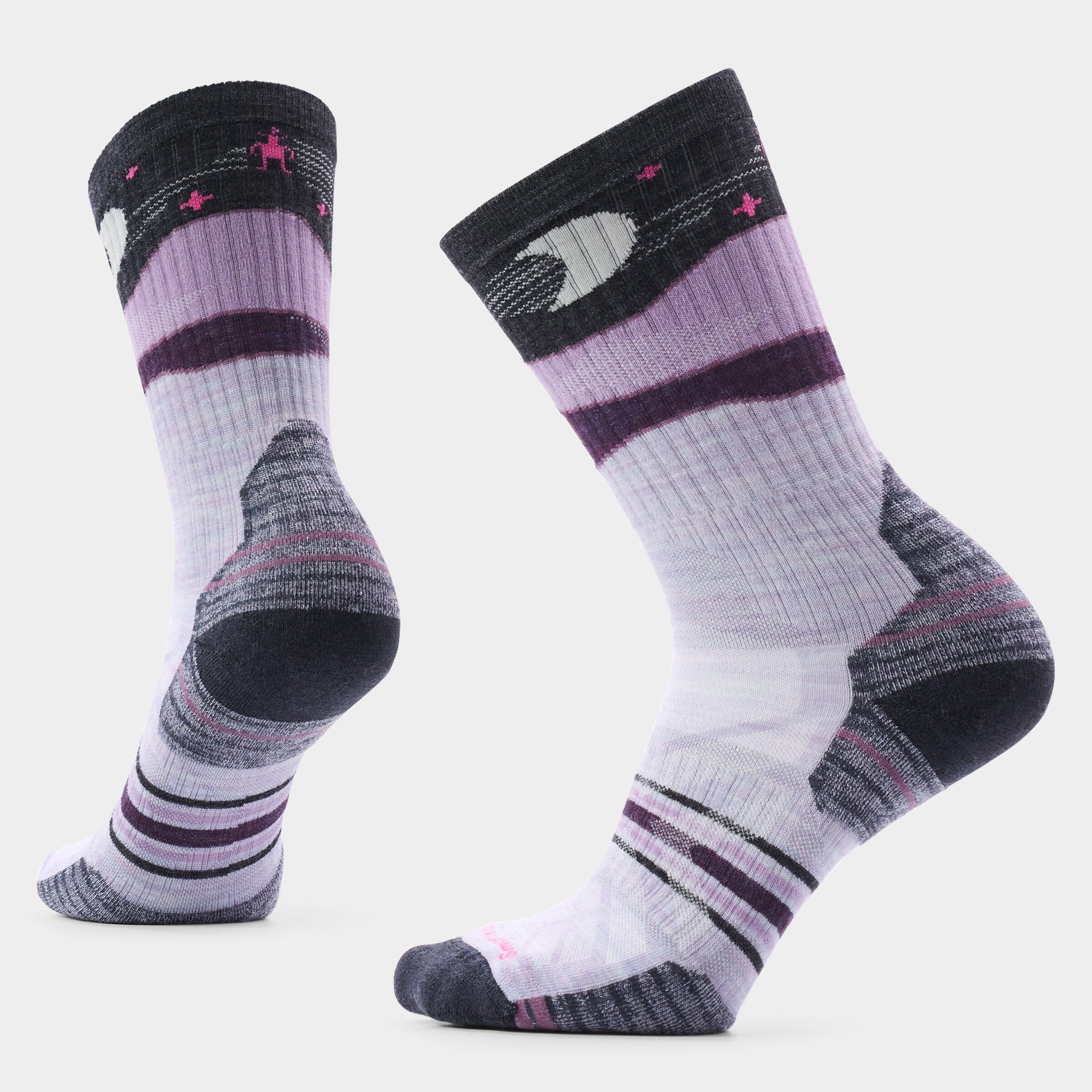 Smartwool Women's Hike Targeted Cushion Lunar Trek Crew Socks Purple Eclipse S (EU 34-37) 