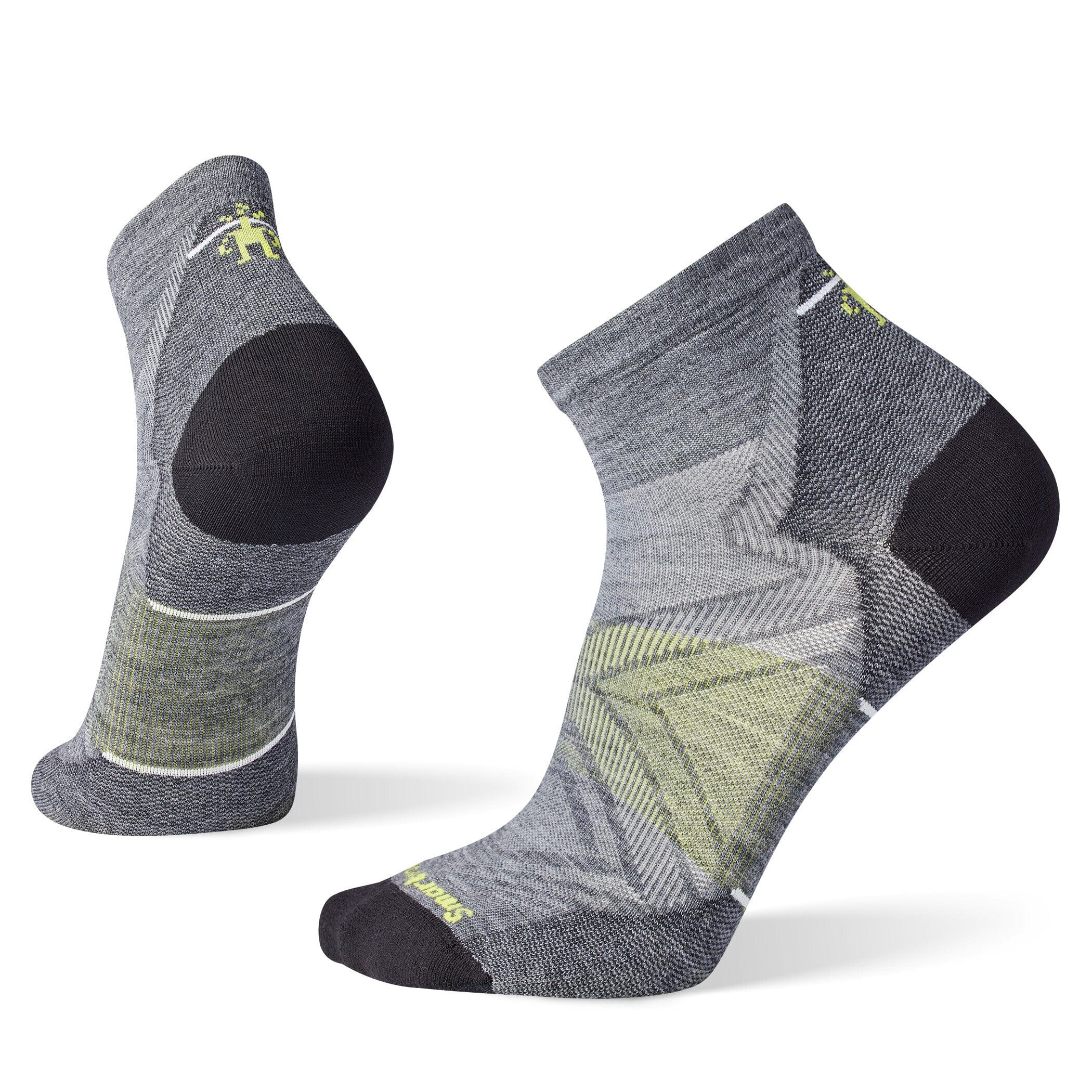 Smartwool Run Zero Cushion Ankle Socks Medium Gray M (EU 38-41) 
