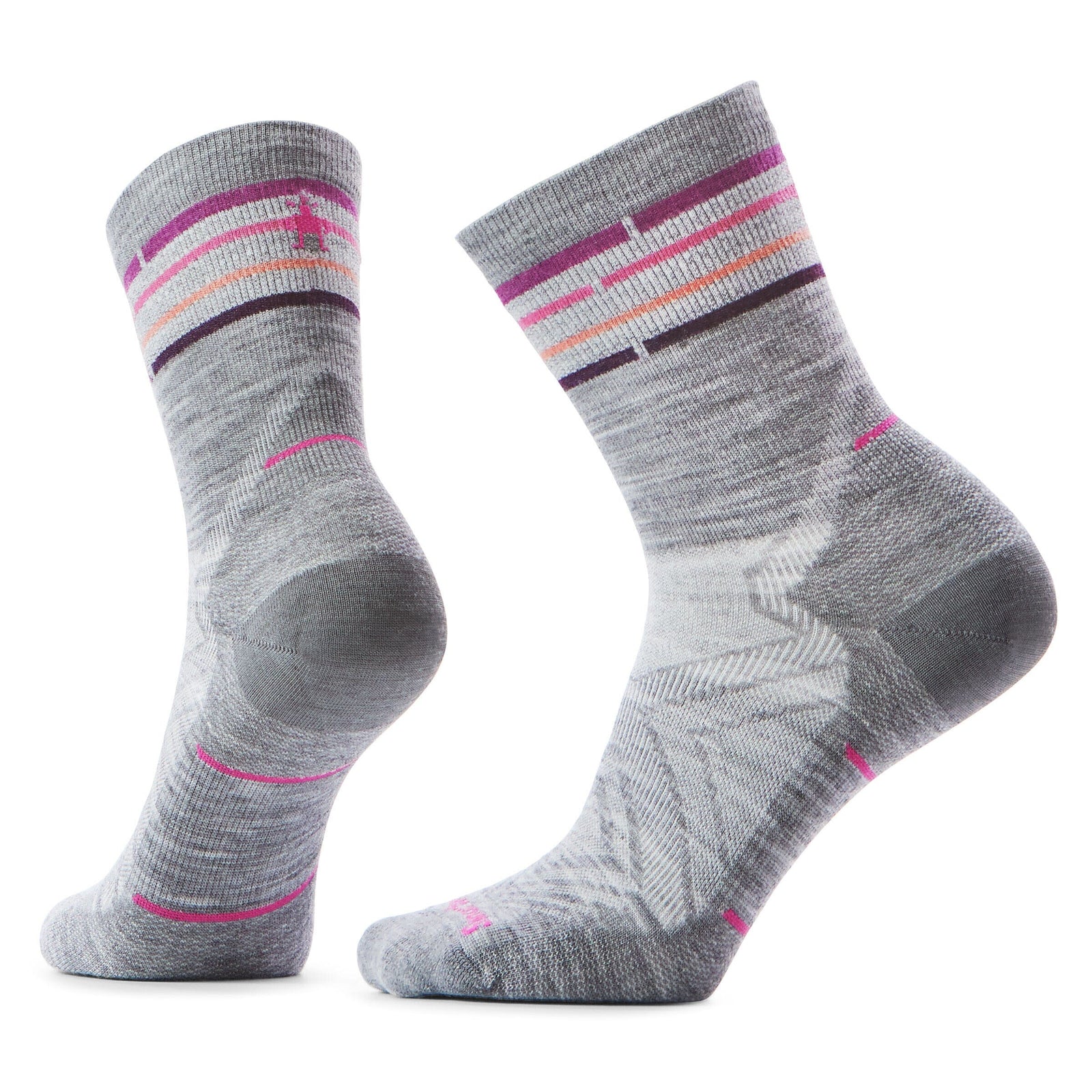 Smartwool Women's Run Zero Cushion Mid Crew Socks Capri S (EU 34-37) 