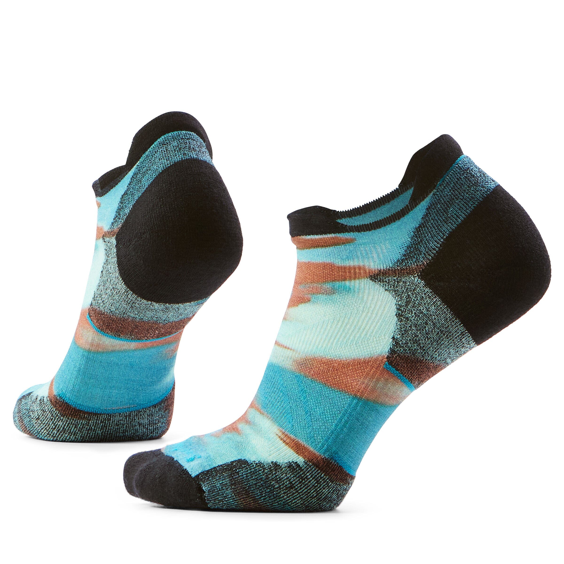 Smartwool Women's Run Targeted Cushion Brushed Print Low Ankle Nightfall Blue S (EU 34-37) 