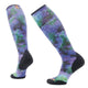 Smartwool Women's Ski Targeted Cushion Electric Lotus Print OTC Socks Black S (EU 34-37) 