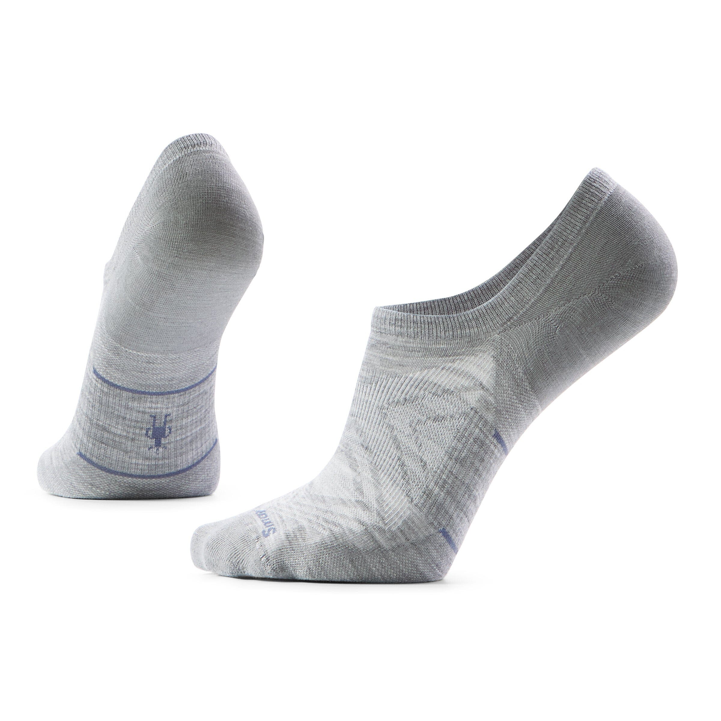 Smartwool Run Zero Cushion No Show Socks Light Gray 039 M (EU 38-41) 