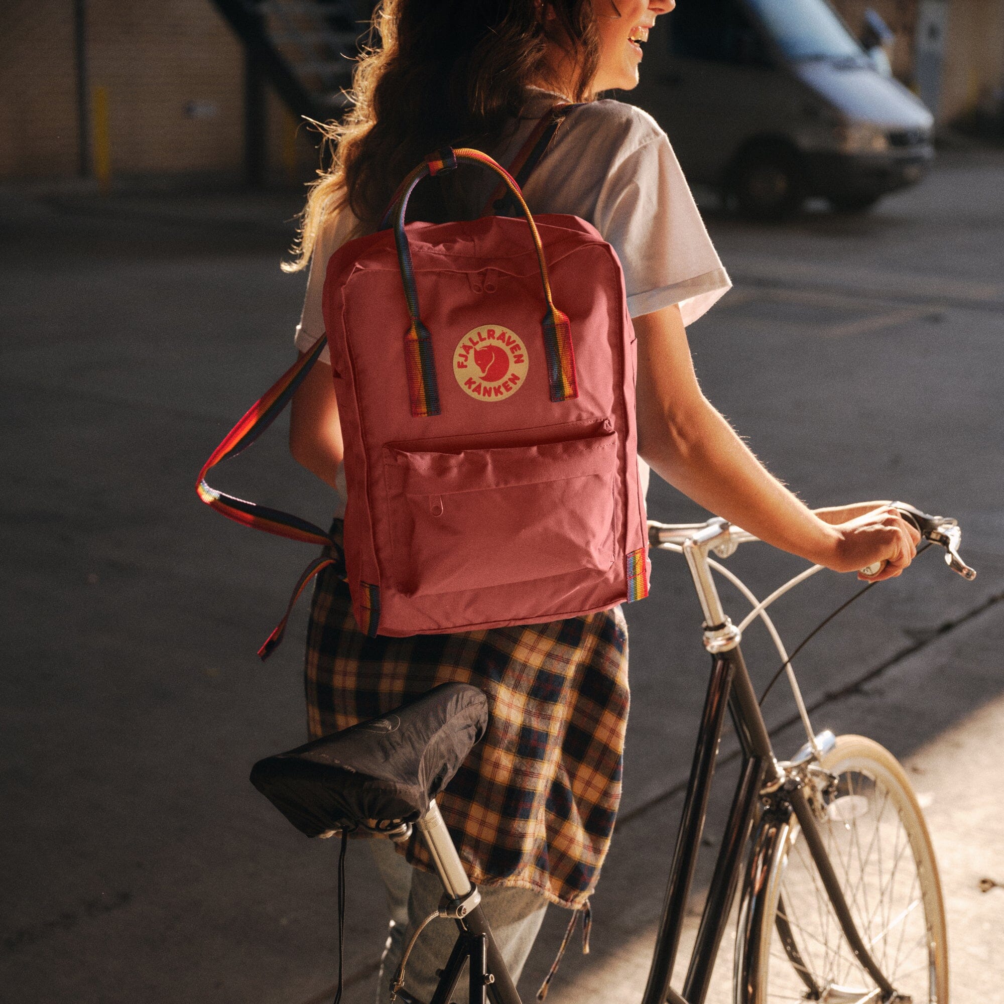 Fjallraven Kanken Rainbow Backpack 