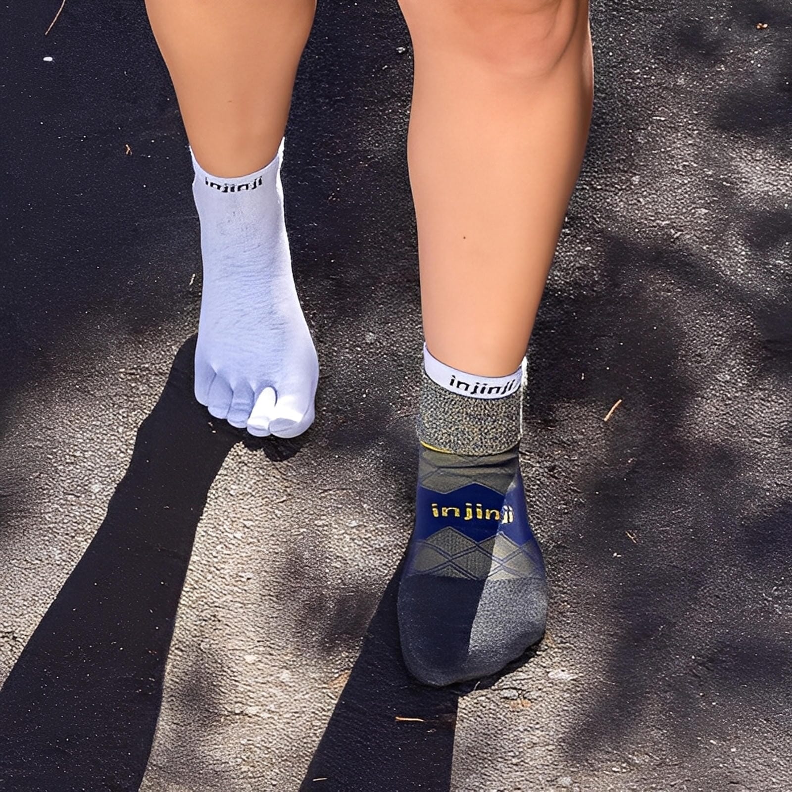 Injinji Women's Liner + Runner Mini‑Crew Socks 