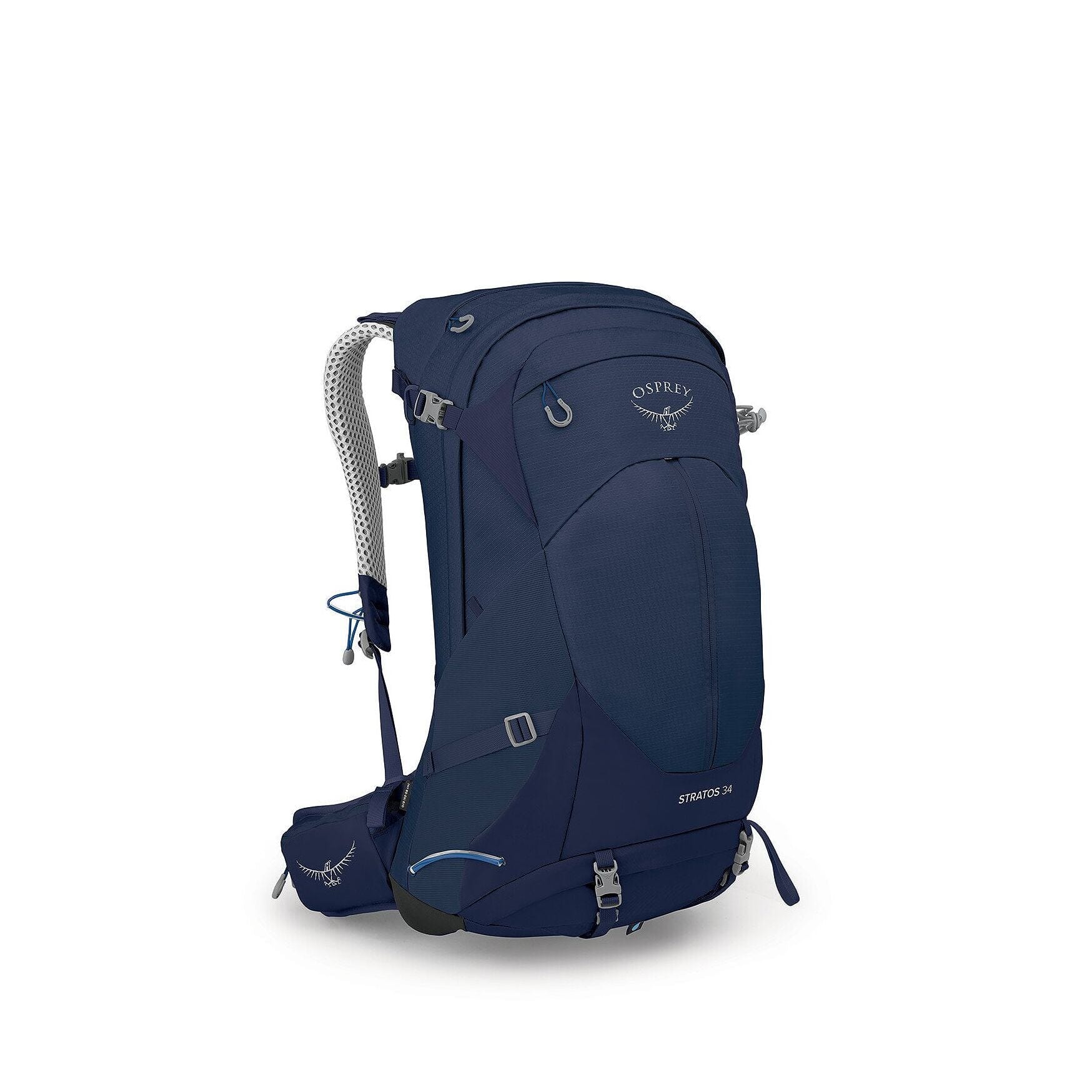 Osprey Stratos 34 Litre Men's Hiking Daypack / Overnight Backpack - Zip Panel Opening Cetacean Blue One Size 