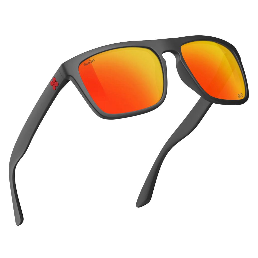 Sungod Renegades 8KO glasses Matte Grey / Fire 
