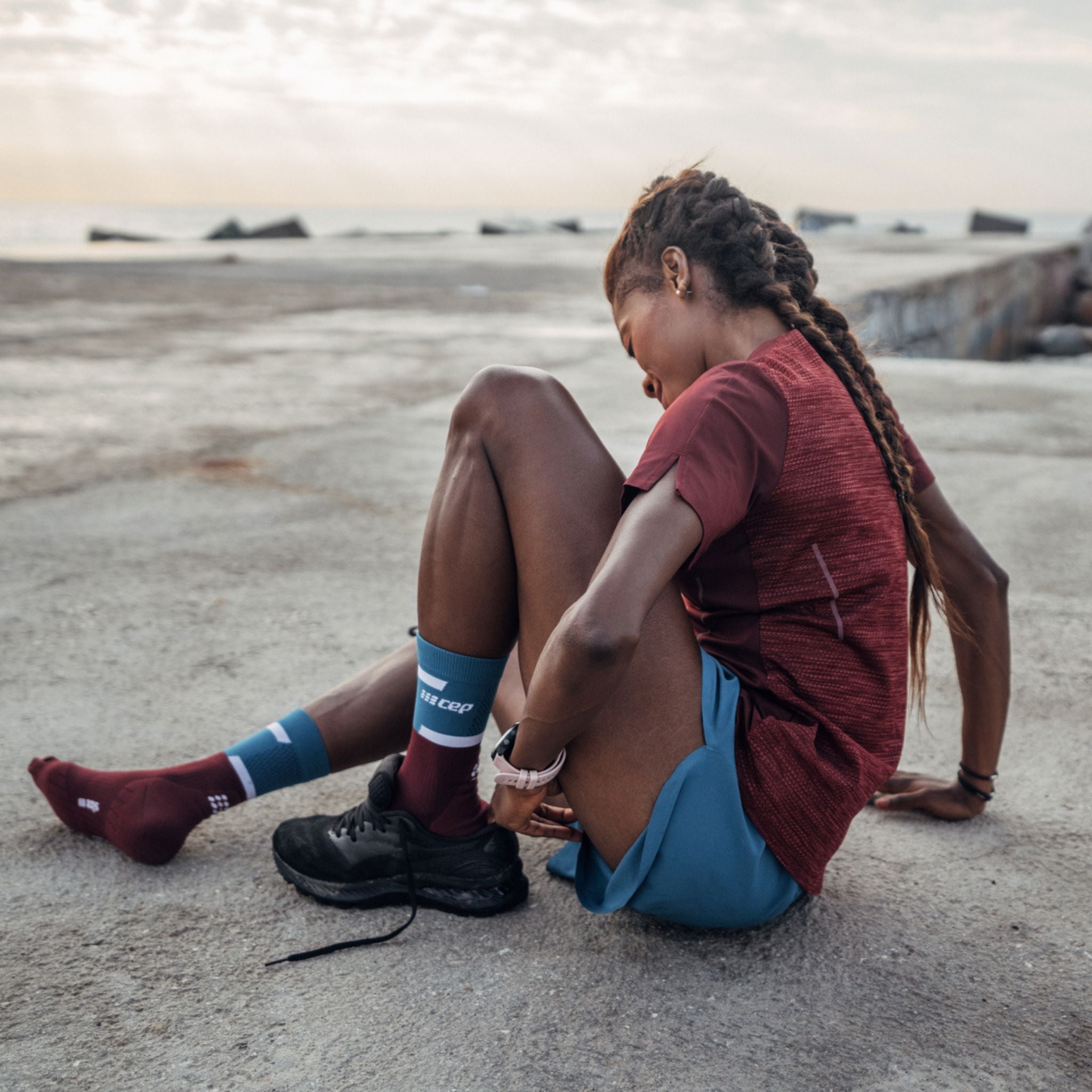 CEP The Run Compression Mid Cut Socks 4.0, Women 