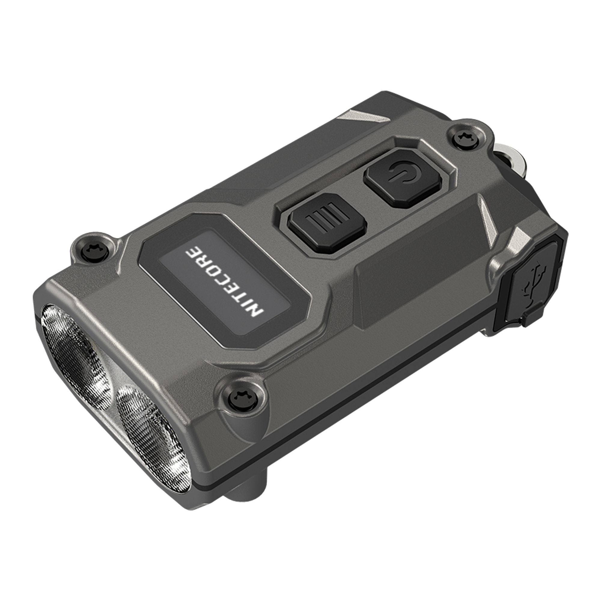 Nitecore TINI 3 600 Lumen Multi-Color Rechargeable Keychain Flashlight Gray 