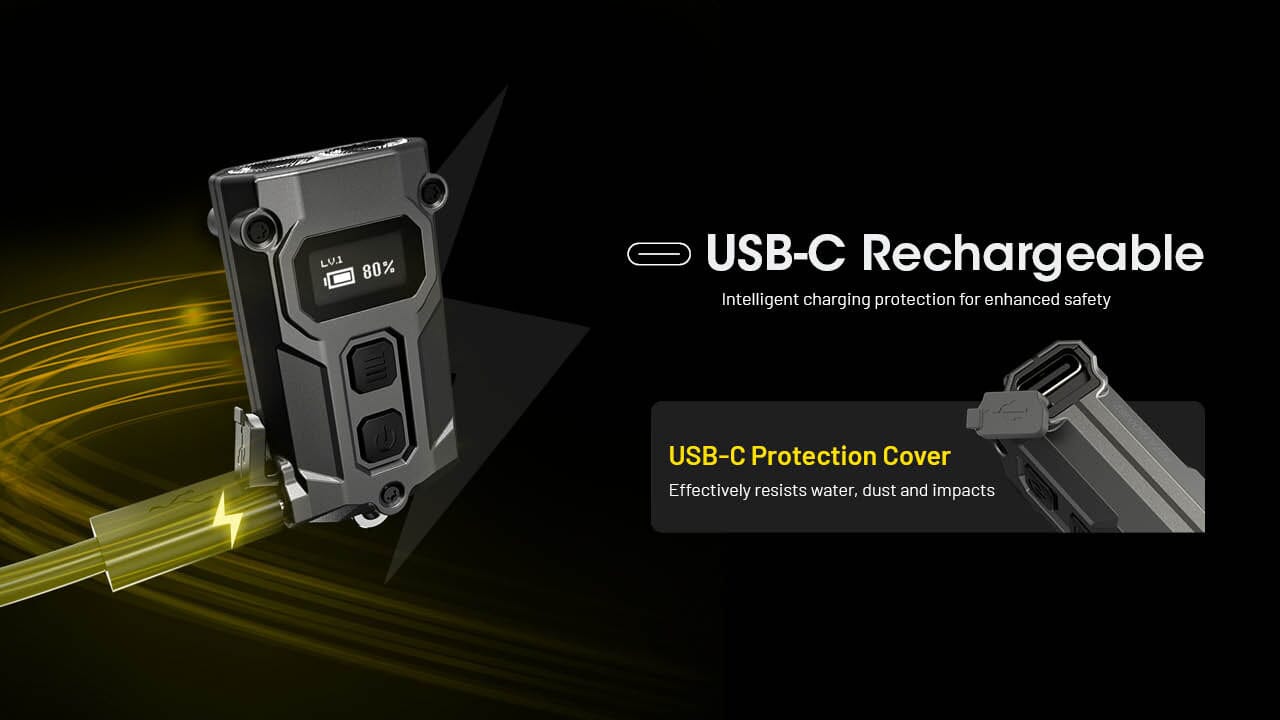 Nitecore TINI 3 600 Lumen Multi-Color Rechargeable Keychain Flashlight 