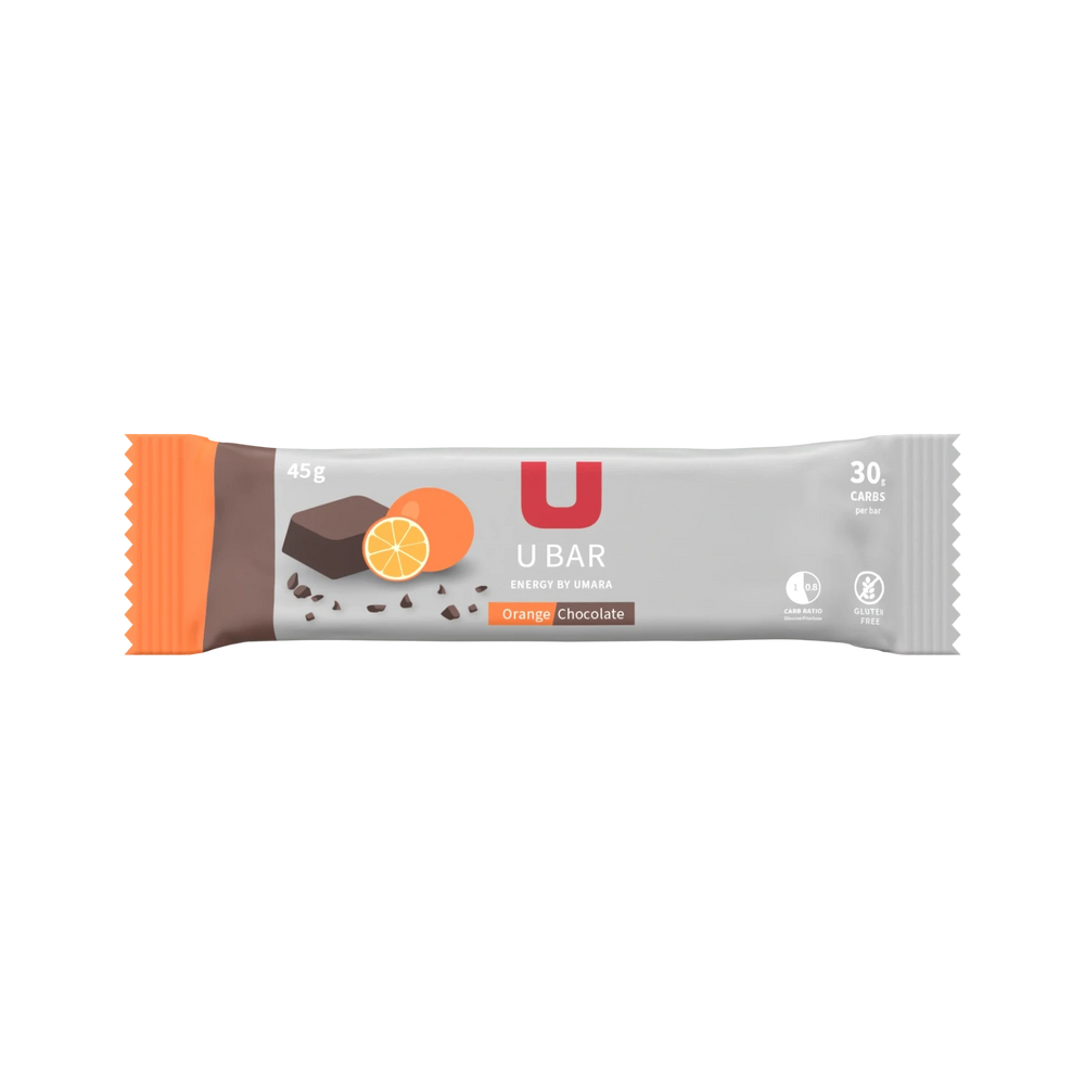 UMARA U BAR (45g, 189Kcal) Gluten-Free Energy Bars Orange/Chocolate 