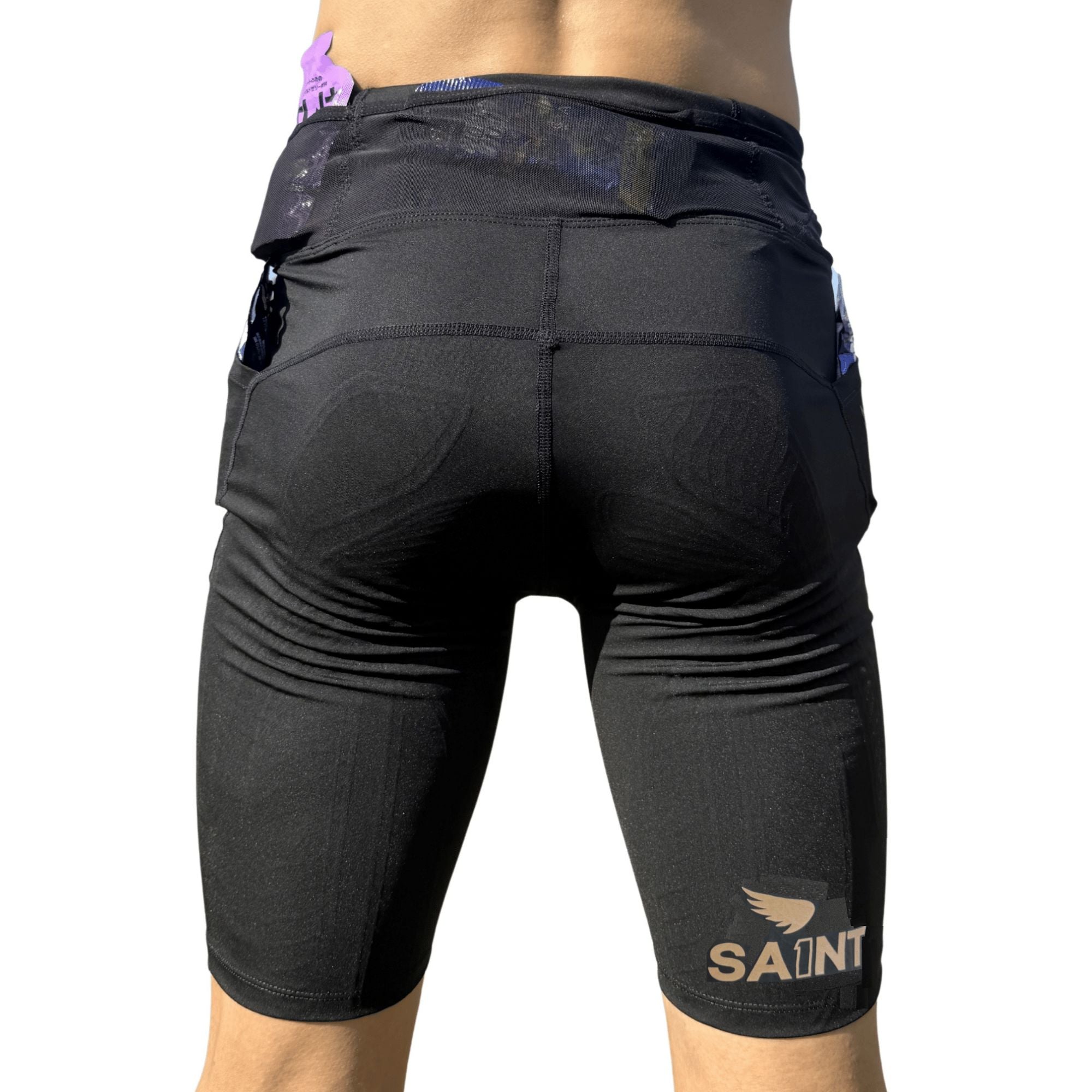 SA1NT Men's P1 Ultra Compression Shorts Black XS 