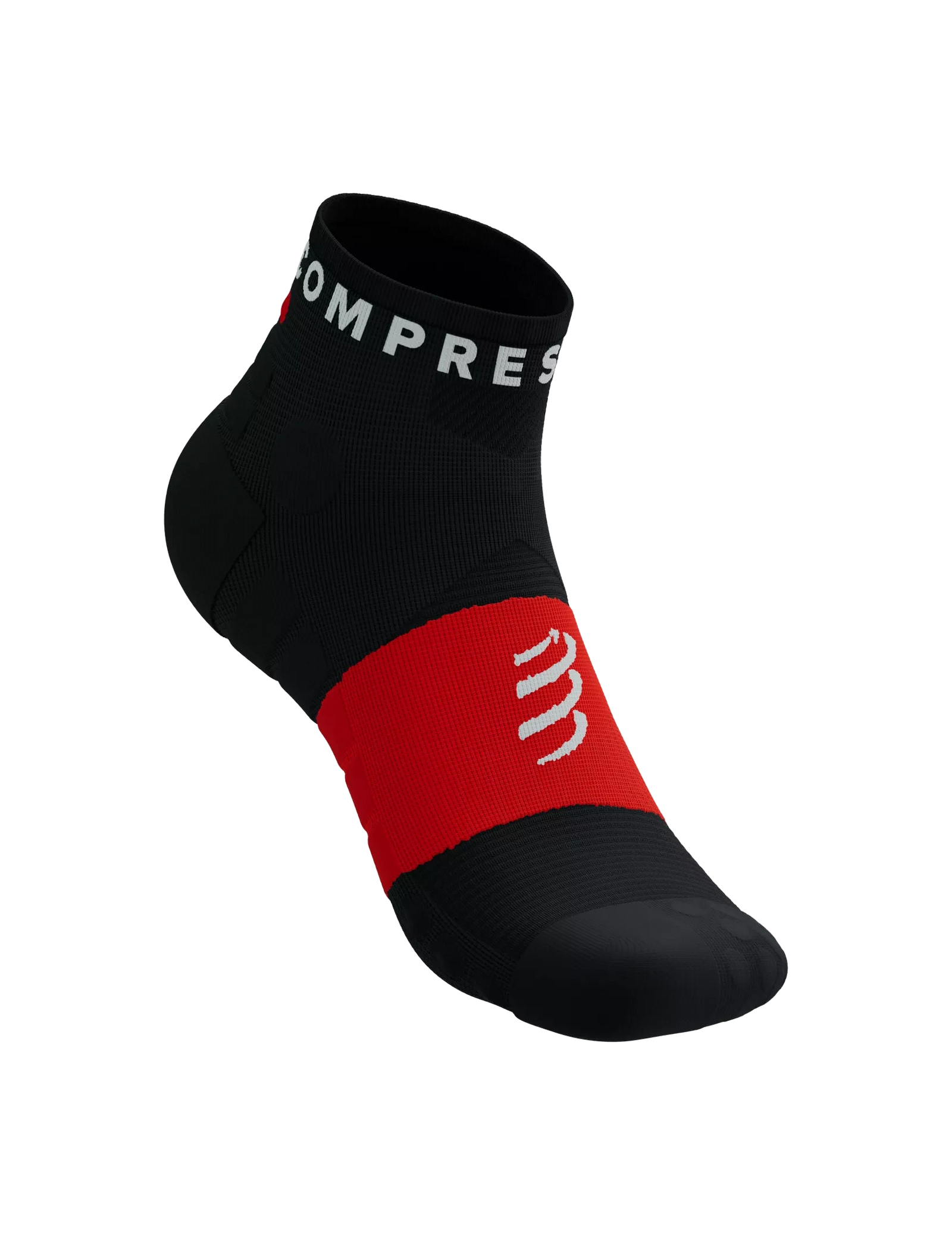 Compressport Ultra Trail Low Socks Black/White/Core Red T1 (EU 35-38) 