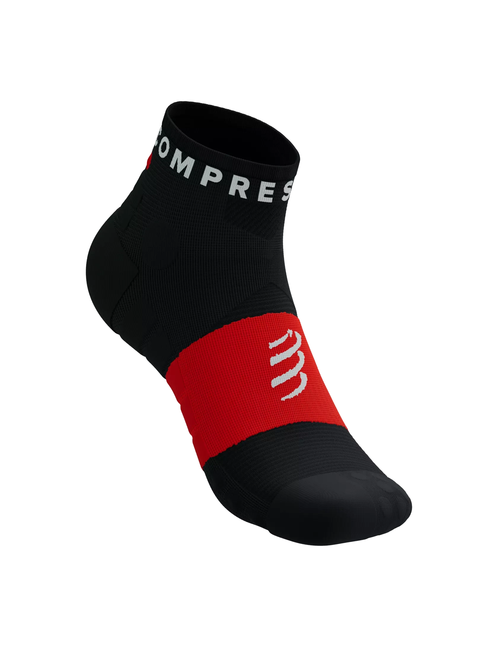 Compressport Ultra Trail Low Socks Black/White/Core Red T1 (EU 35-38) 