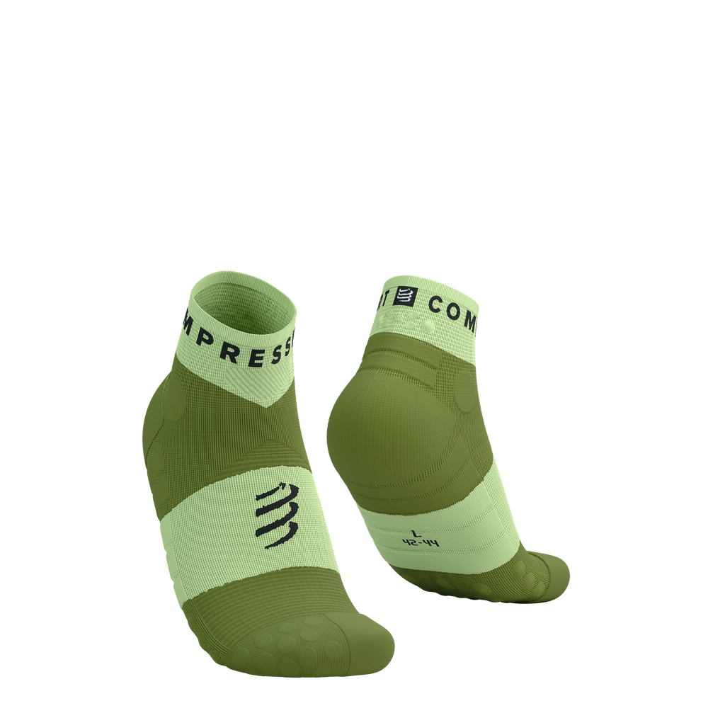 Compressport Ultra Trail Low Socks Shadow Lime/Woodbine T1 (EU 35-38) 