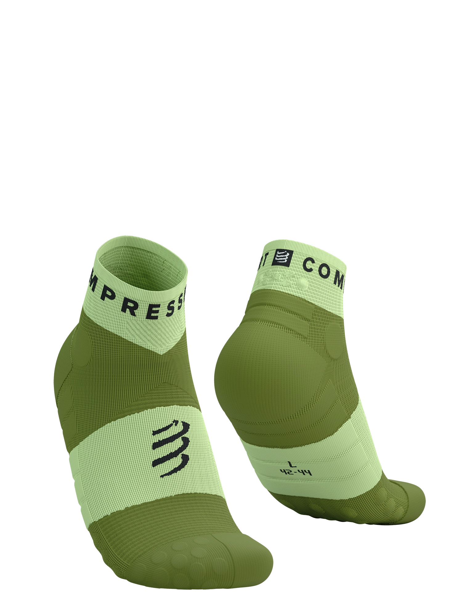 Compressport Ultra Trail Low Socks - Shadow Lime/Woodbine