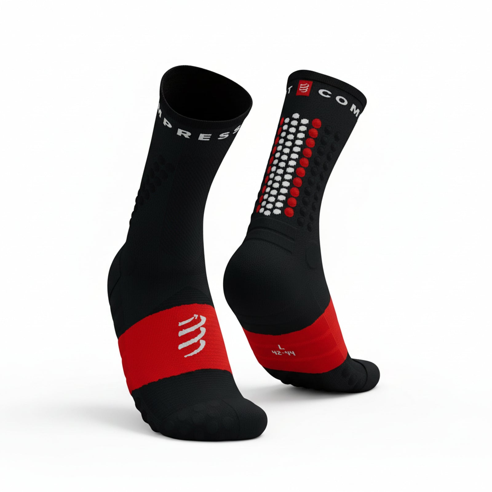 Compressport Ultra Trail Socks V2.0 Black/White/Core Red T1 (EU 35-38) 
