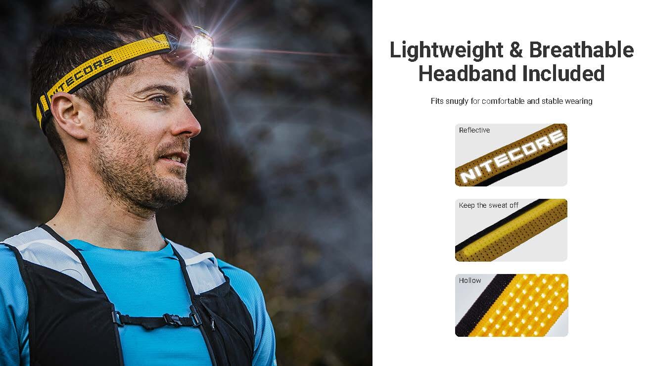 Nitecore UT27 MCT Pro 800 lumen 3 Color Temperatures Running Headlamp 