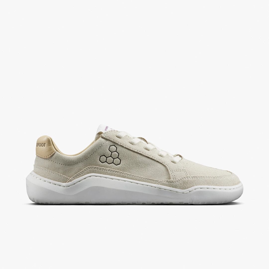 Vivobarefoot Gobi III Sneaker Leather Womens Barefoot Shoes Sand/ Fig US 6 EU 37 