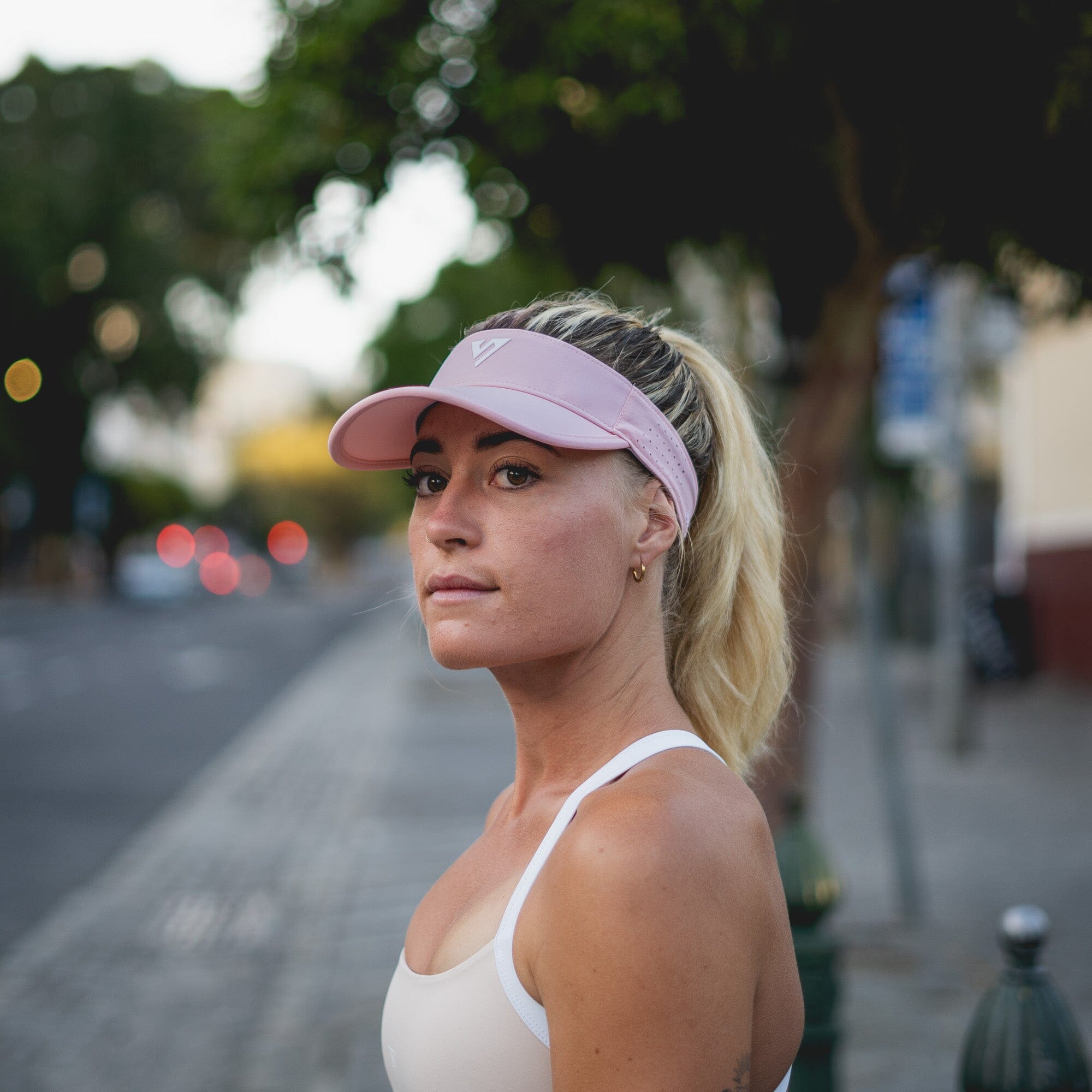 Versus Soft Pink Running Visor 