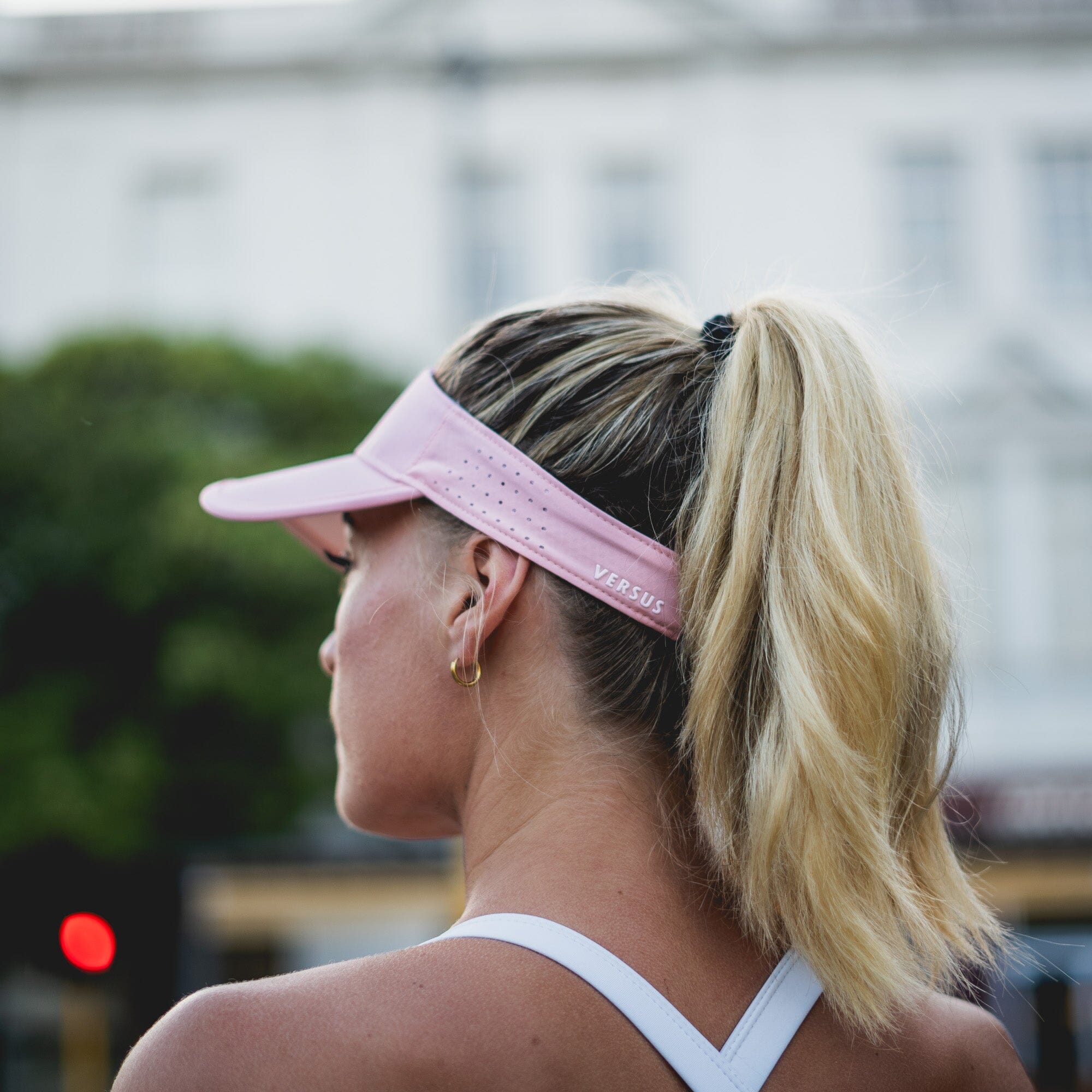 Versus Soft Pink Running Visor 