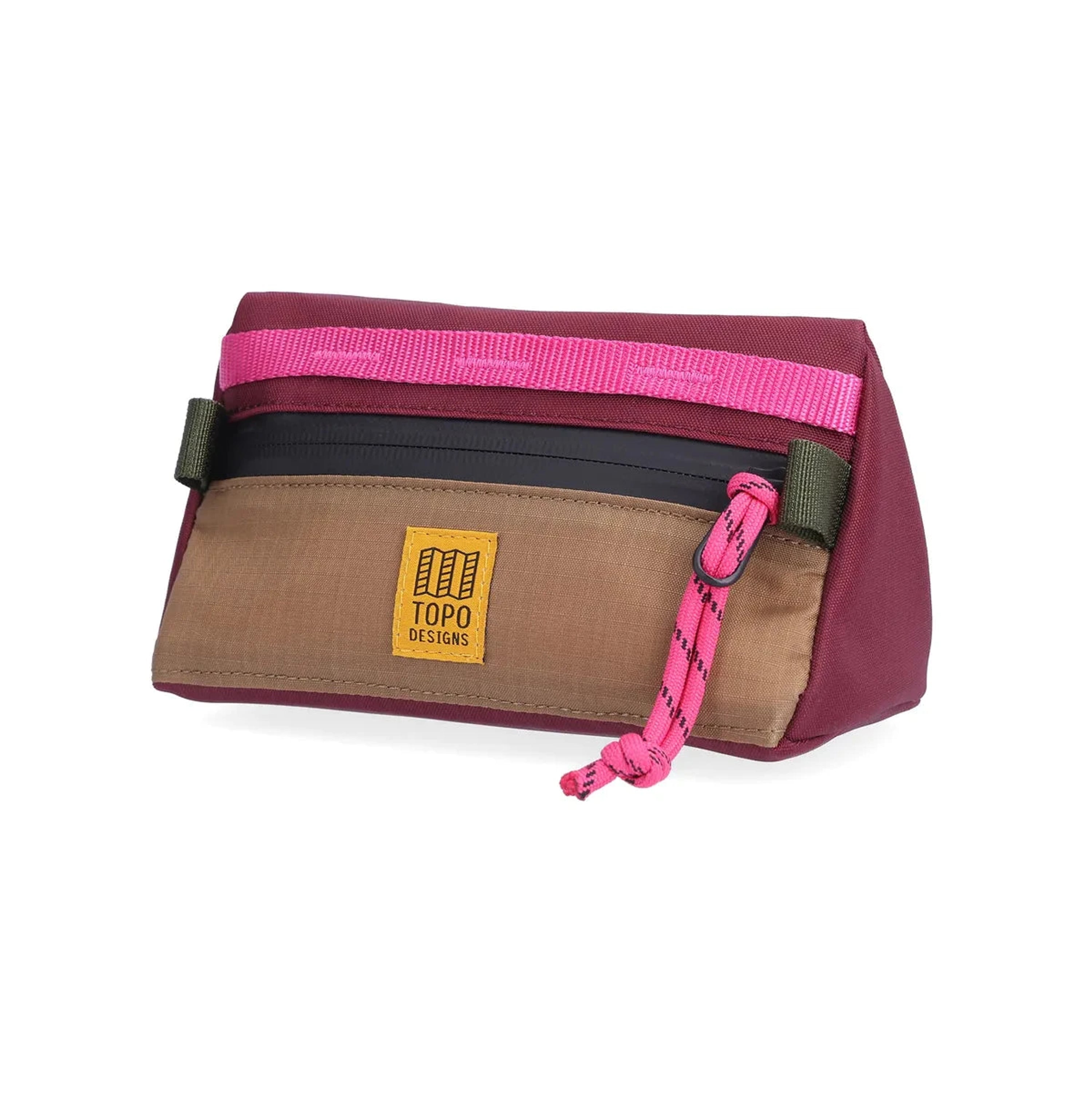 Topo Designs Mountain Bike Bag Mini Burgundy/Dark Khak 