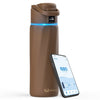 WaterH Boost Smart Water Bottle: 24 oz Hydration Tracker with APP & Insulation Brown 