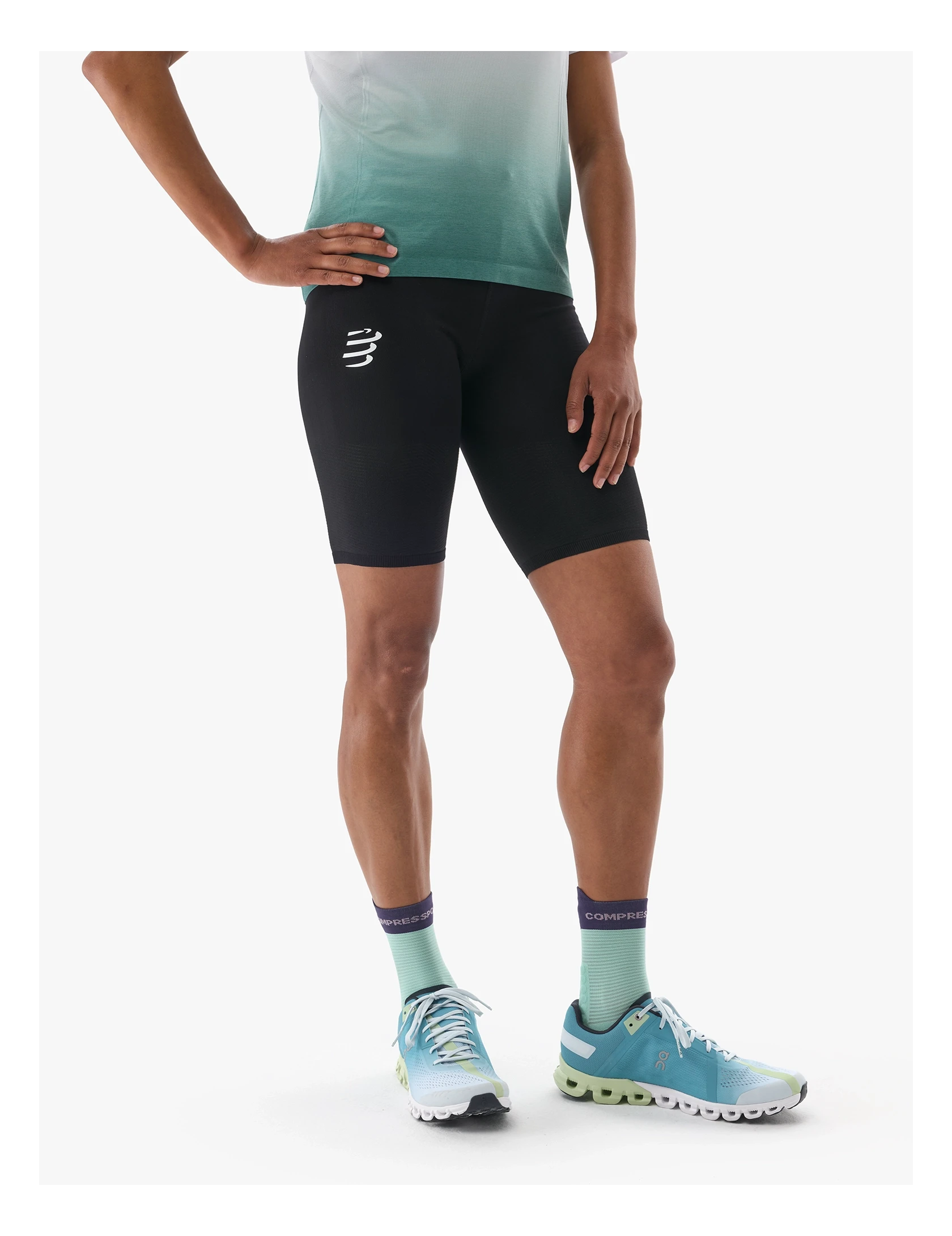 Compressport Women's Run Under Control Short Black T0 