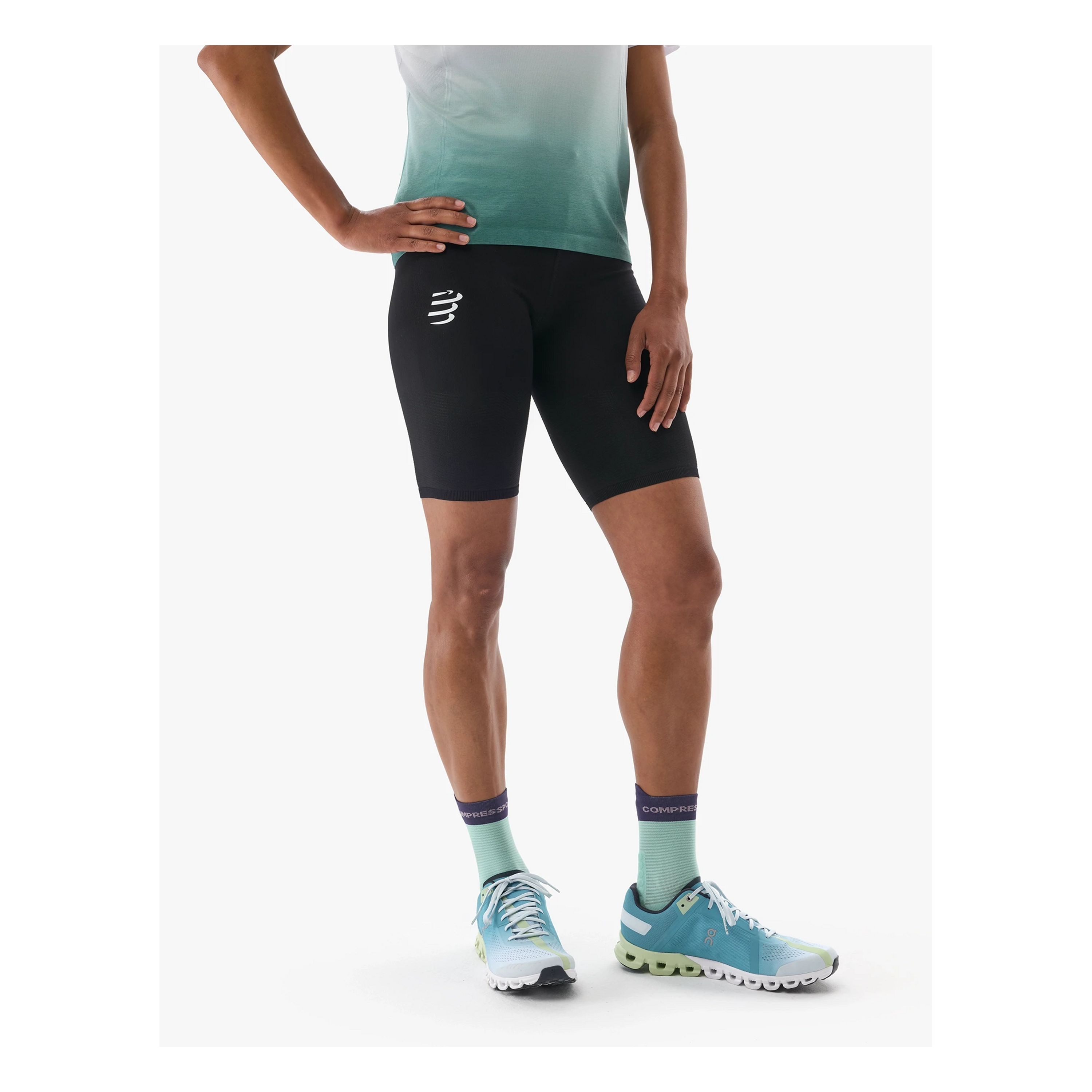 Compressport Women's Run Under Control Short Black T0 