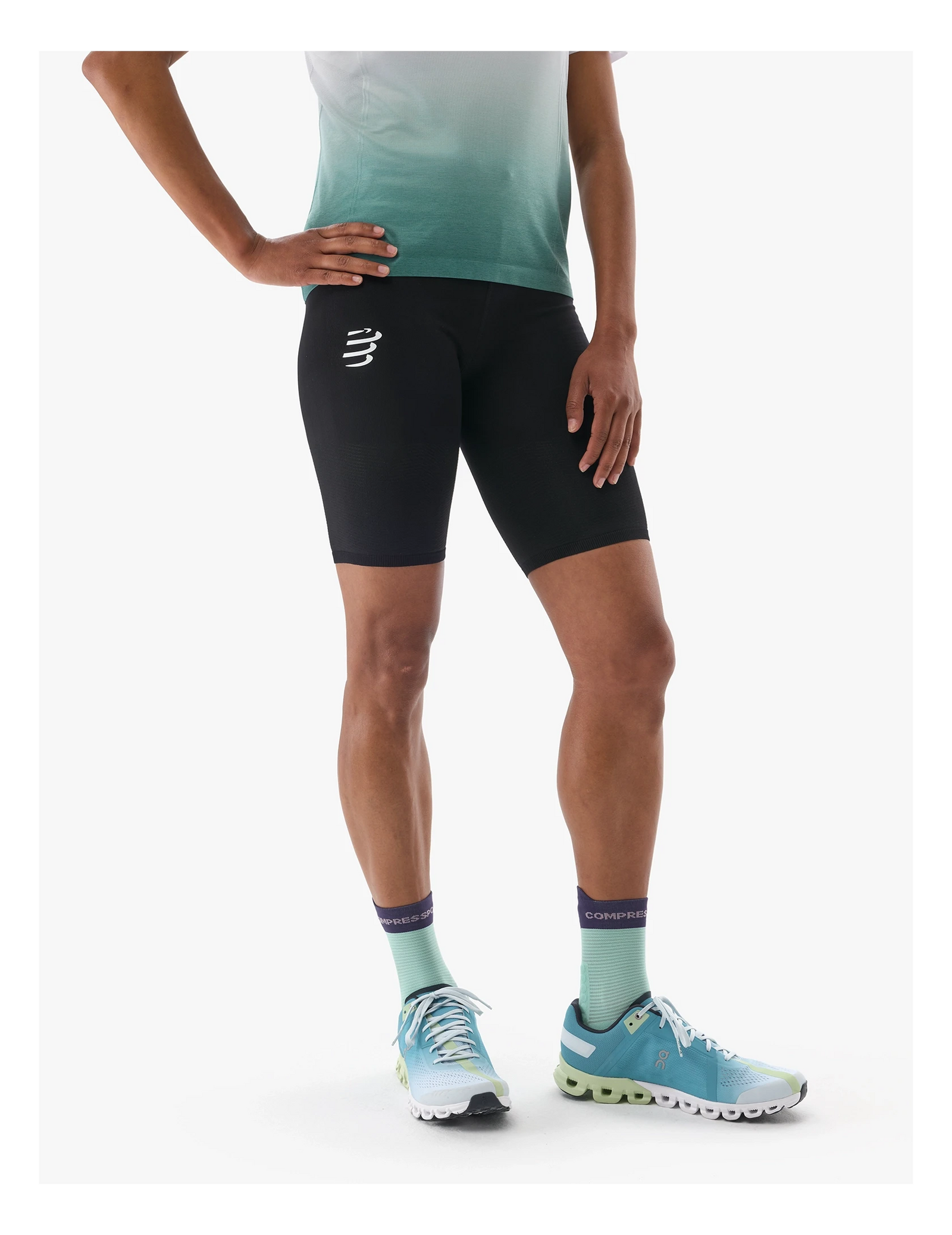 Compressport Women's Run Under Control Short Black T0 