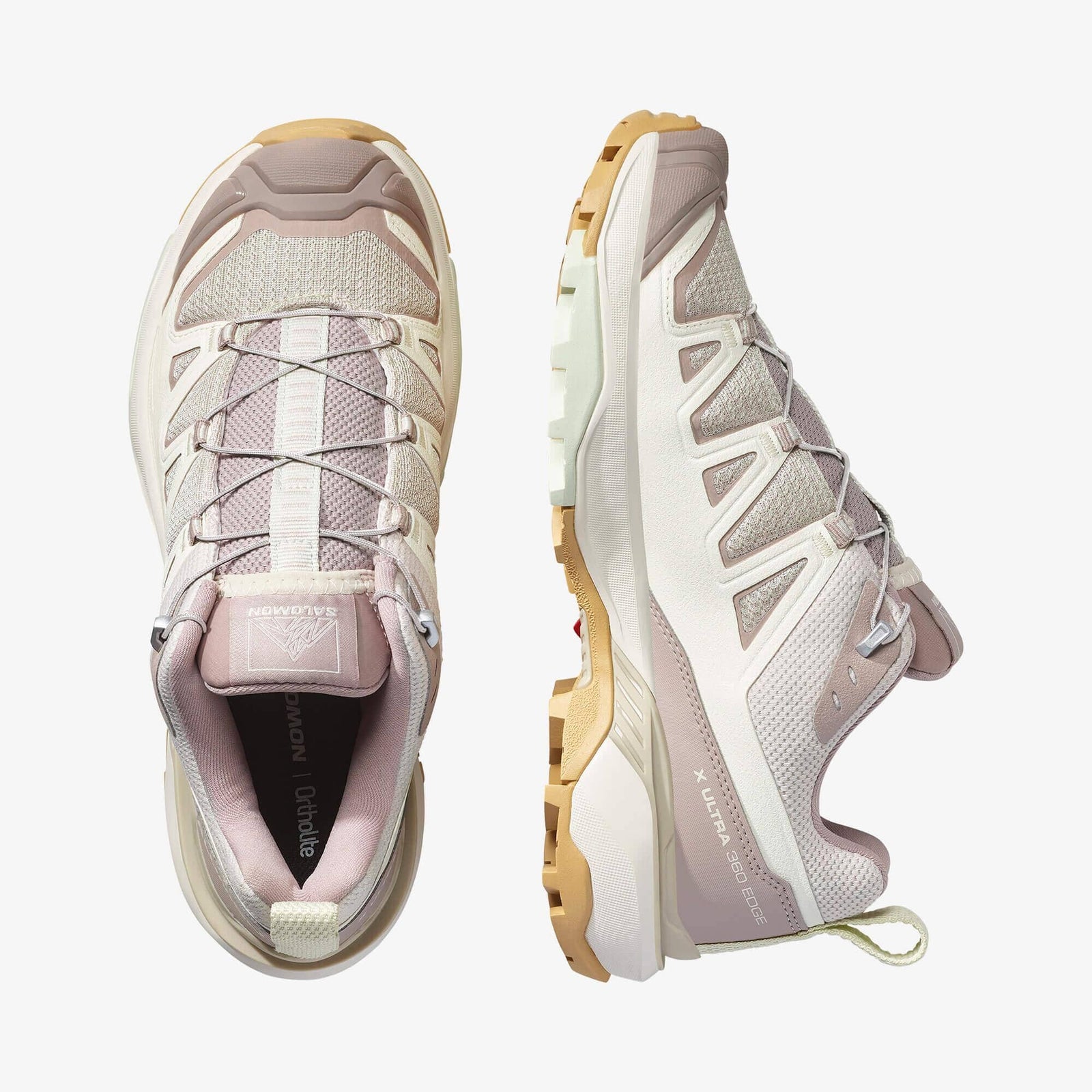 Salomon X Ultra 360 Edge GTX Women's Hiking Shoes Rainy Day/Vanilla Ice/Canary Green US 6.5 