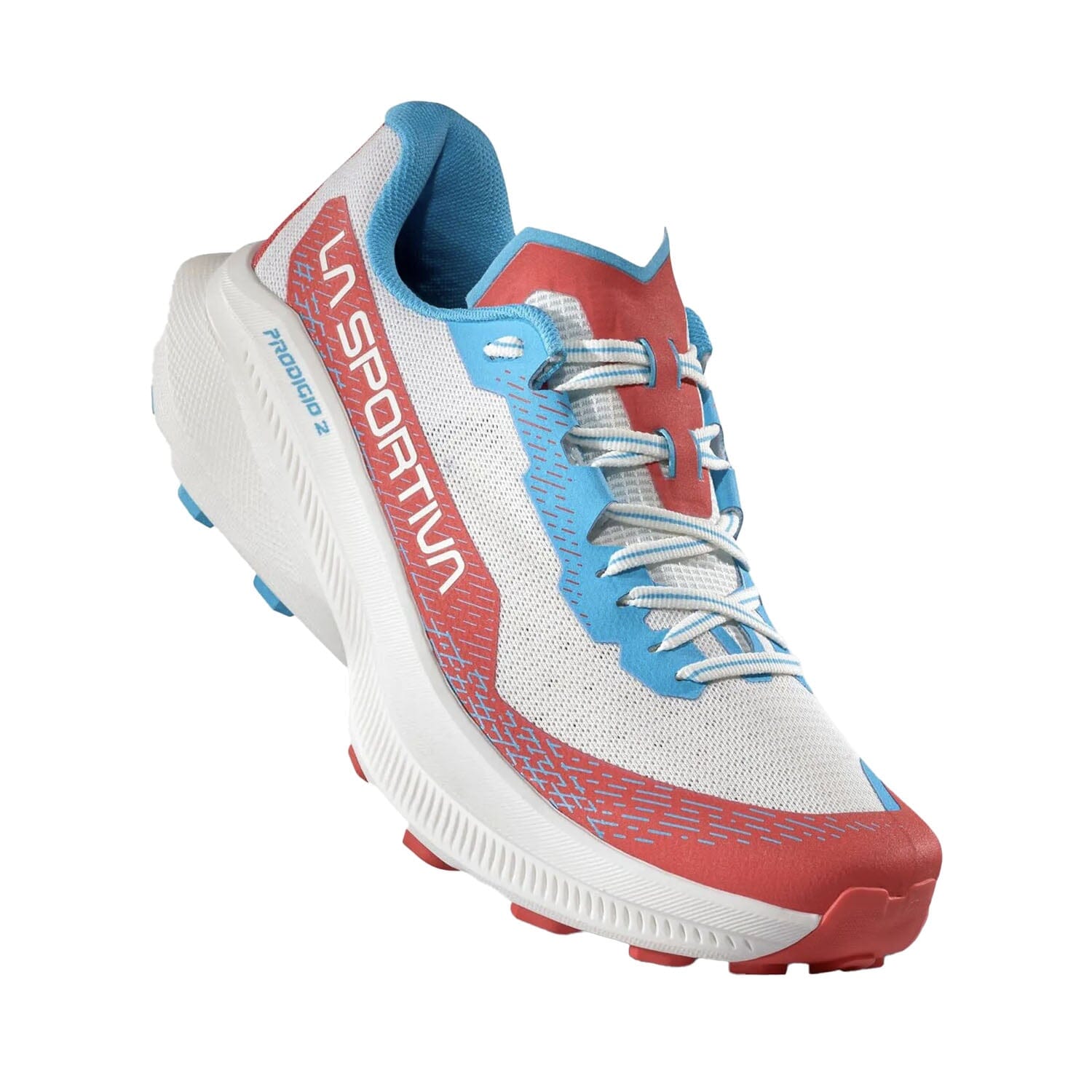 La Sportiva Prodigio 2 Women Trail Running Shoes White/Hibiscus