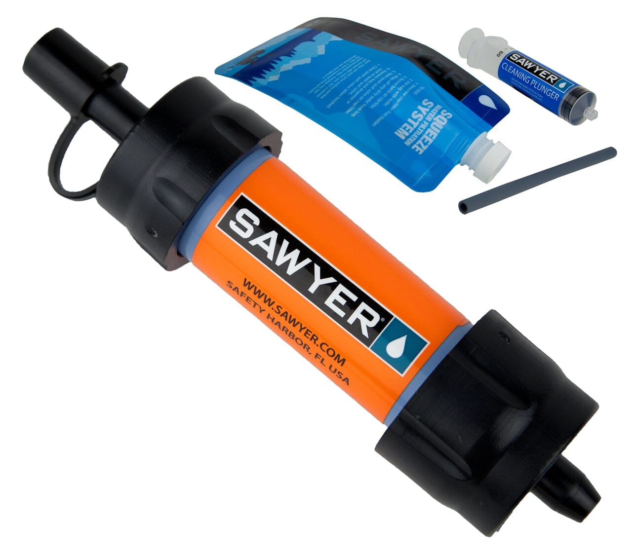 Sawyer Mini Water Filtration System - Orange - Cardboard Packaging 