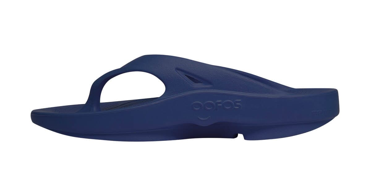 OOFOS Unisex OOriginal Thong Sandal - Navy 
