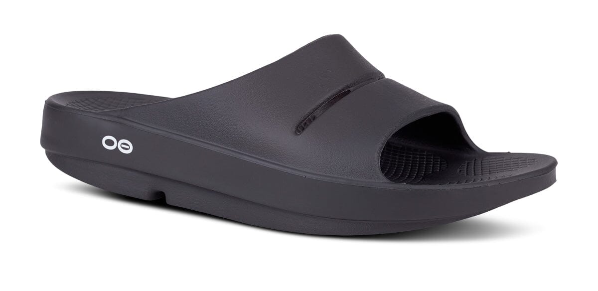 OOFOS Unisex OOahh Slide Sandal - Black Black US M3/W5 EU 36 