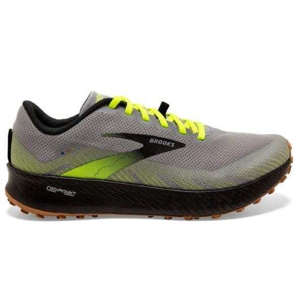Brooks Men's Catamount Trail Running Shoes GREY/NIGHTLIFE/BLACK US 8 