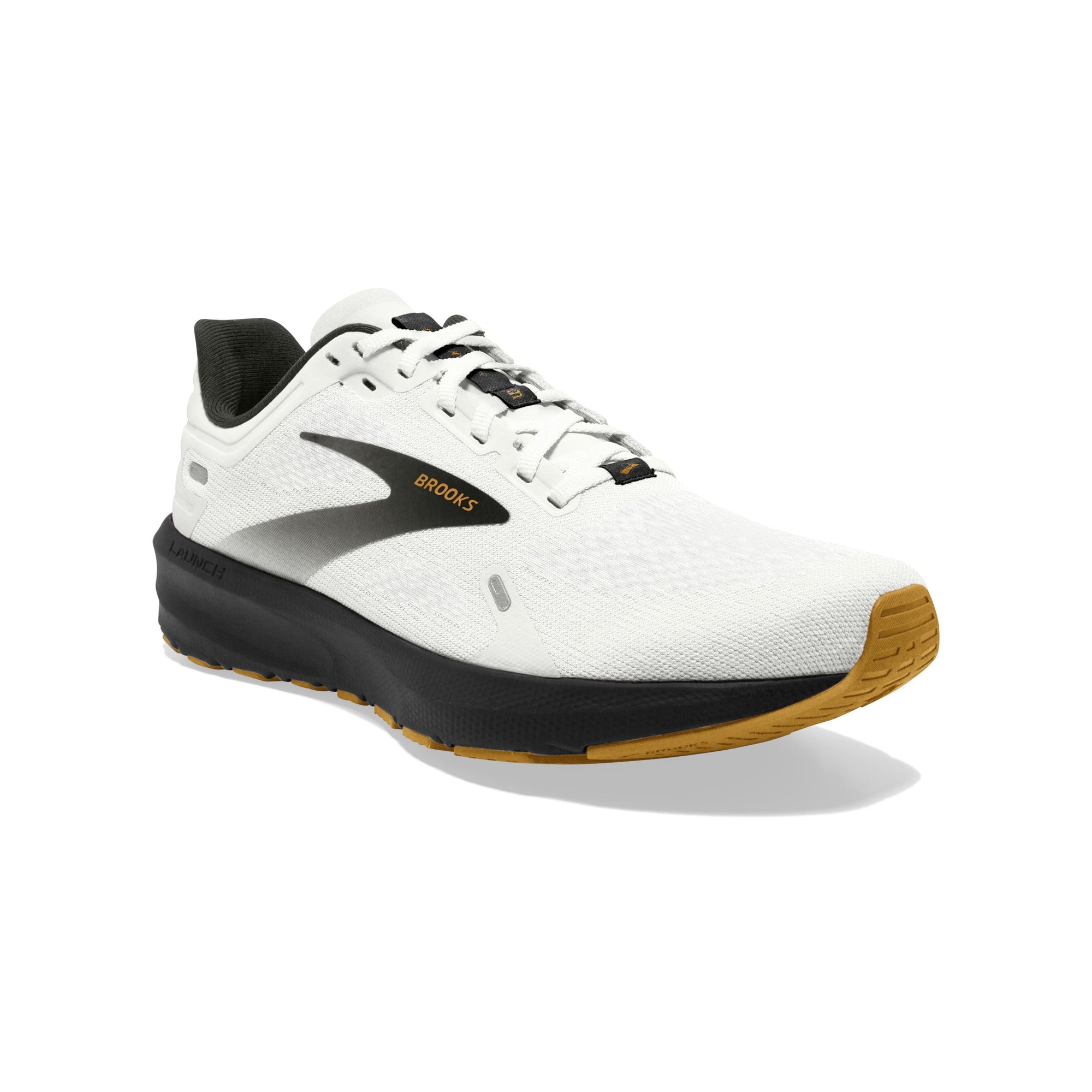 Brooks Men's Launch 9 Road Running Shoes White/Black/Tan US 9 