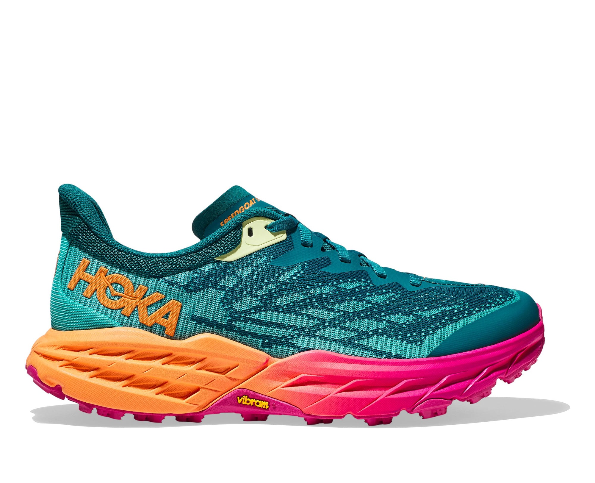 Hoka Men's Speedgoat 5 Trail Running Shoes Deep Lake / Ceramic US 8.5 Regular (D)