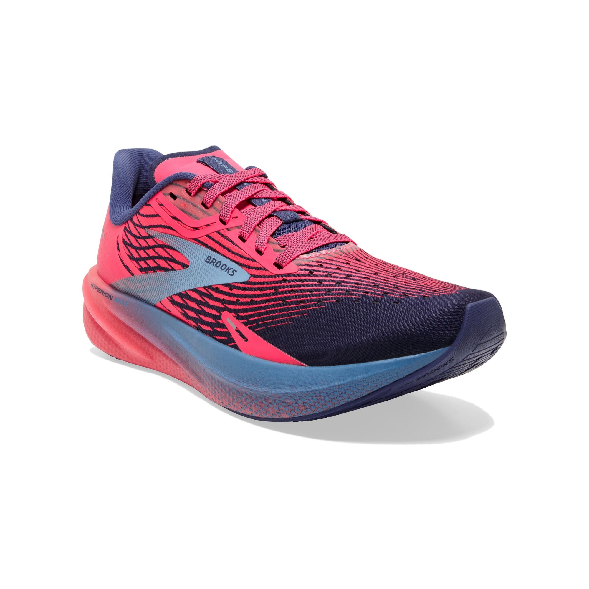 Brooks Women's Hyperion Max Road Running Shoes Pink/Cobalt/Blissful Blue US 6 