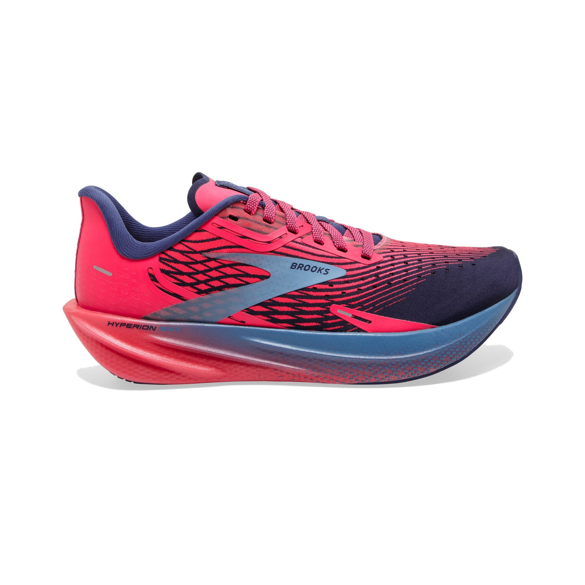 Brooks Women's Hyperion Max Road Running Shoes Pink/Cobalt/Blissful Blue US 6 