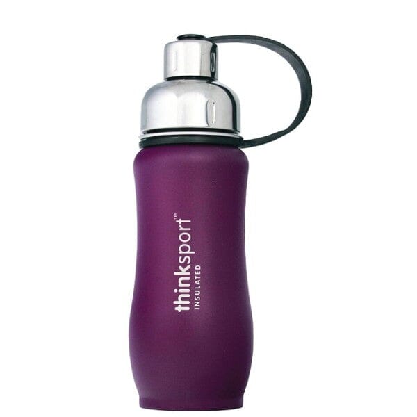 Thinksport Insulated Sports Bottle (12oz 350ml) COATED PURPLE 